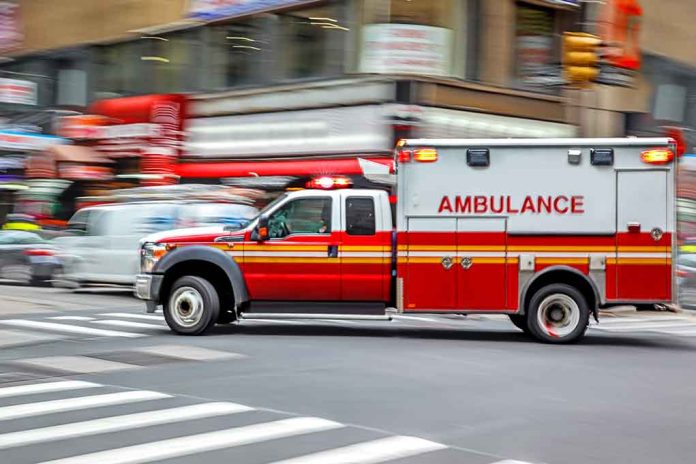 Ambulance Fire Kills One, Critically Injures Another