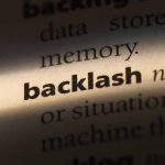 Close-up of text highlighting the word backlash