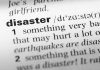 disaster word definition in a dictionary.