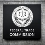 Federal Trade Commission logo and emblem on wall