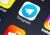 Telegram app icon on a smartphone screen