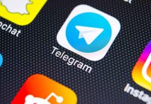 Telegram app icon on a smartphone screen