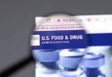 Magnifying glass over FDA website page header