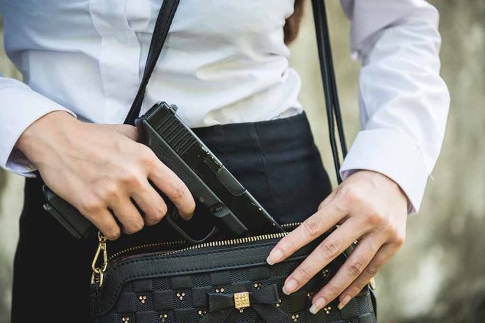 1833767482 featured image Person placing gun into a handbag