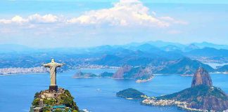 Christ the Redeemer statue overlooking Rio de Janeiro