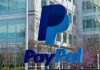 PayPal logo displayed outside a corporate building