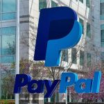 PayPal logo displayed outside a corporate building