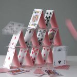 Democrat’s TALKING POINT CRUMBLES — No Comeback A house of cards collapsing with some cards in motion