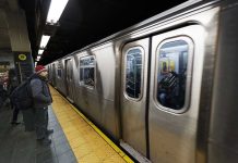 Mass Stabbing Rattles Train – Brilliant Heroic Act Man waiting at subway platform with departing train.