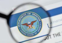 Secret Strikes Ignite Congressional Fury Magnifying glass over Department of Defense logo.