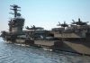 Navy’s Tech Breakdown: Missiles Hit Own Jets Aircraft carrier deck with jet planes.