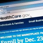 Screenshot of the HealthCare.gov website with enrollment information