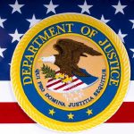 DOJ Settlement Sends Shockwaves Department of Justice seal on American flag background.