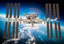 USSF’s Space War Declaration International Space Station orbiting above Earth.