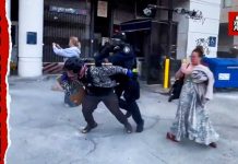 Protestors vandalize federal building, clash with cops after