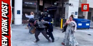 Protestors vandalize federal building, clash with cops after