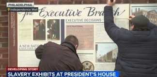 Slavery exhibits at President's House in Philadelphia removed