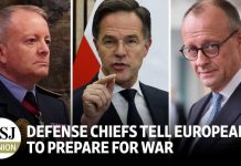 Defense Chiefs Tell Europeans to Prepare for War