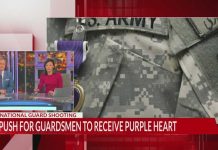 Push for National Guard members to receive Purple Heart