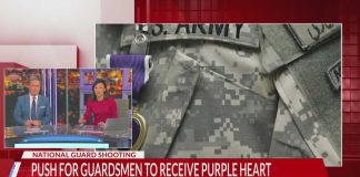 Push for National Guard members to receive Purple Heart