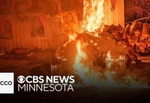 Renee Good memorial in south Minneapolis damaged by fire