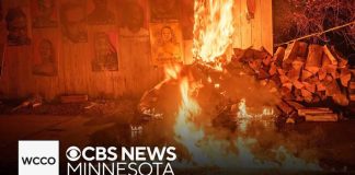 Renee Good memorial in south Minneapolis damaged by fire