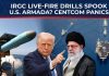Trump's Biggest Show Of Force Meets IRGC Live-Fire Drills