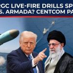 Trump's Biggest Show Of Force Meets IRGC Live-Fire Drills
