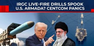Trump's Biggest Show Of Force Meets IRGC Live-Fire Drills
