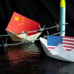 CHINA Warships In Hormuz?! Democrats Explode China and USA flags in paper boats with barbed wire.