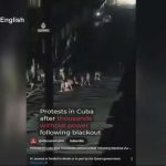 Cubans Torch Communist HQ Cubans Torch Communist HQ