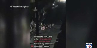Cubans Torch Communist HQ