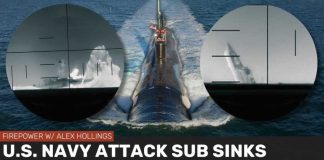 US Navy submarine sinks IRANIAN WARSHIP with torpedo