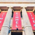Megyn Kelly BLASTS Maher: Hypocrisy Exposed? Exterior view of the Jimmy Kimmel Live studio with large red banners