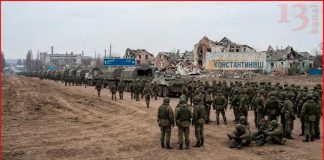 Robots Hunt Saboteurs In City Fight Russians mass tens of thousands of new forces around Konstantinovka; a frightening situation there