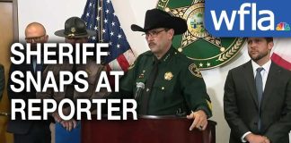 Florida sheriff blows up at reporter during press conference