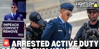 Air Force Officer Defies Trump—Then Cuffed EXCLUSIVE: Detained ACTIVE DUTY Major FIRST EVER to Demand Trump's REMOVAL from Office | Lights On