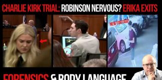 Widow’s Power Move Jolts Murder Case Charlie Kirk Trial Tyler Robinson Nervous? Erika Kirk Exits: Forensics & Body Language
