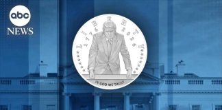 Panel approves commemorative gold coin design featuring Trump's image