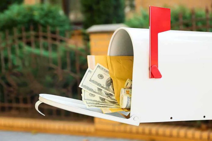 shutterstock_2159513117 White mailbox with cash and envelopes spilling out