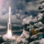 Pentagon Wants ’48 HOUR’ Space Launch Capabilities Rocket launches through dense clouds