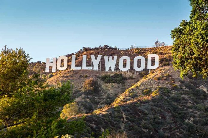 shutterstock_114467512 Hollywood Sign on a sunlit hillside