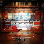 Charlie Kirk Death Celebrations Leave CNBC Host FURIOUS CNN studio set with empty anchor desk and red chair