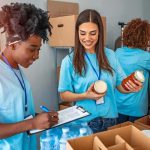 Seattle Can’t Afford Cops but Finds $300K for ‘Trans Refugees’ Volunteers sorting food donations in a community center