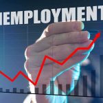 Bank Says Unemployment Is Falling Because Americans Are ‘Too Rich’ Hand drawing rising red line on unemployment chart