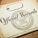 Official records envelope with U.S. Department of Defense seal