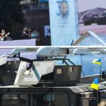 Ukraine’s Drone Crews Humiliate American Armor in Military Drill Military drone mounted on armored vehicle