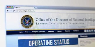 Webpage showing government agency site with operating status notice
