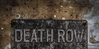 Supreme Court Clears Way for RARE Female Execution Rusty metal sign on worn concrete wall