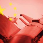 China’s Nuclear Buildup Spans 7 SECRET Sites Missile underside with Chinese flag overlay
